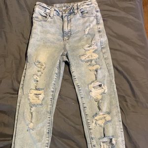 American Eagle x short Destroyed curvy fit skinny jeans